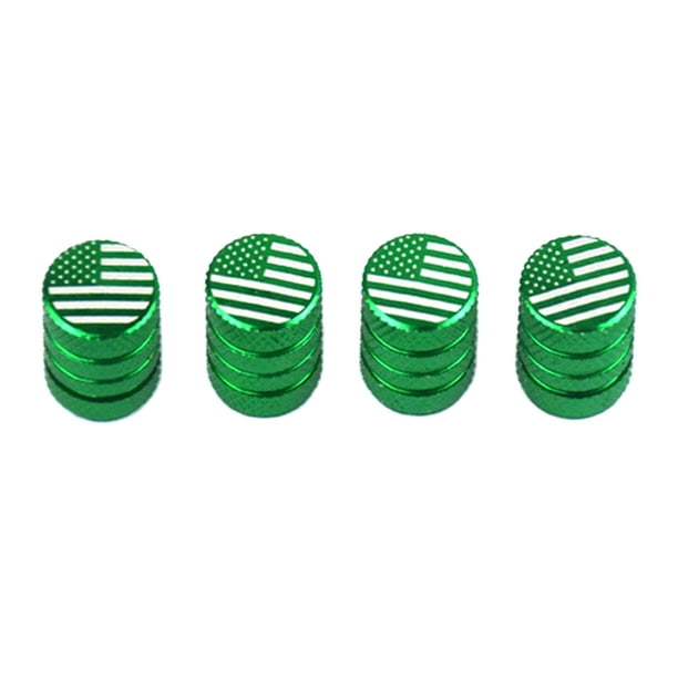 100 Green Plastic Schrader Dust Caps/Car/Bike/ 
